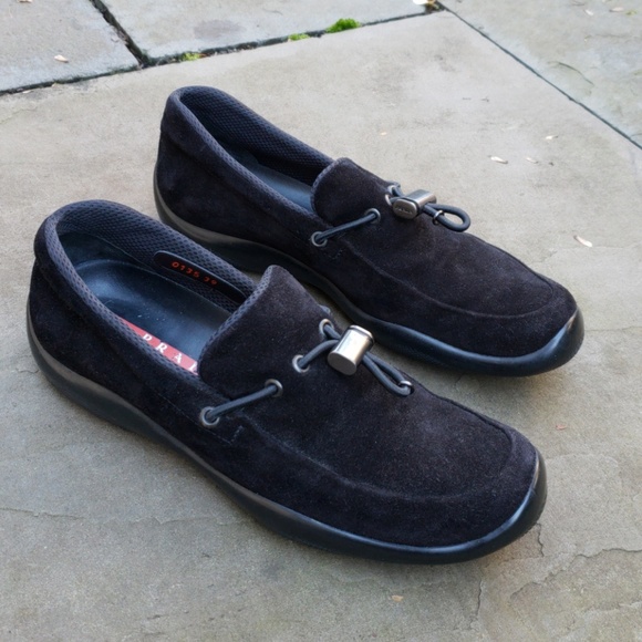 prada toggle loafers